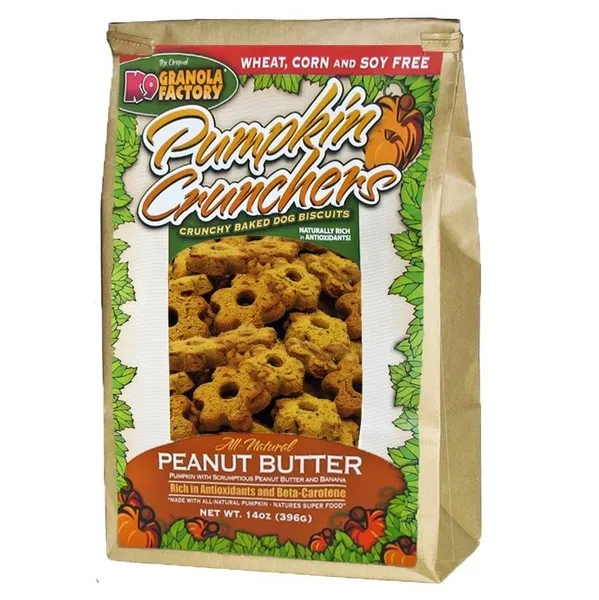 14 oz. K-9 Granola Factory Pumpkin Crunchers Peanut Butter & Banana - Health/First Aid